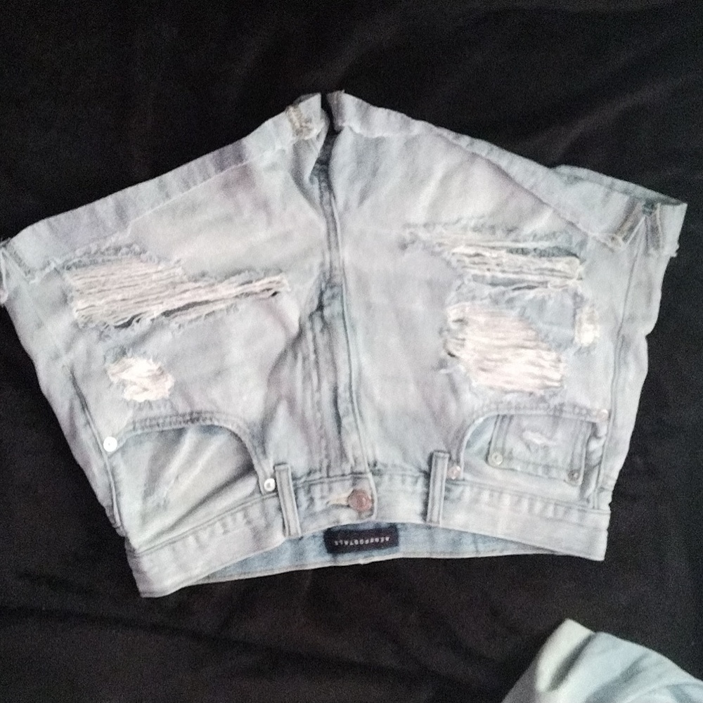 Aeropostale light blue mom shorts size 10